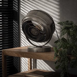 Lampe à poser industrielle forme ronde TRIBECA